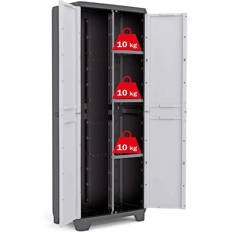 Armadio linear portascope con ripiani | Keter - Image 3