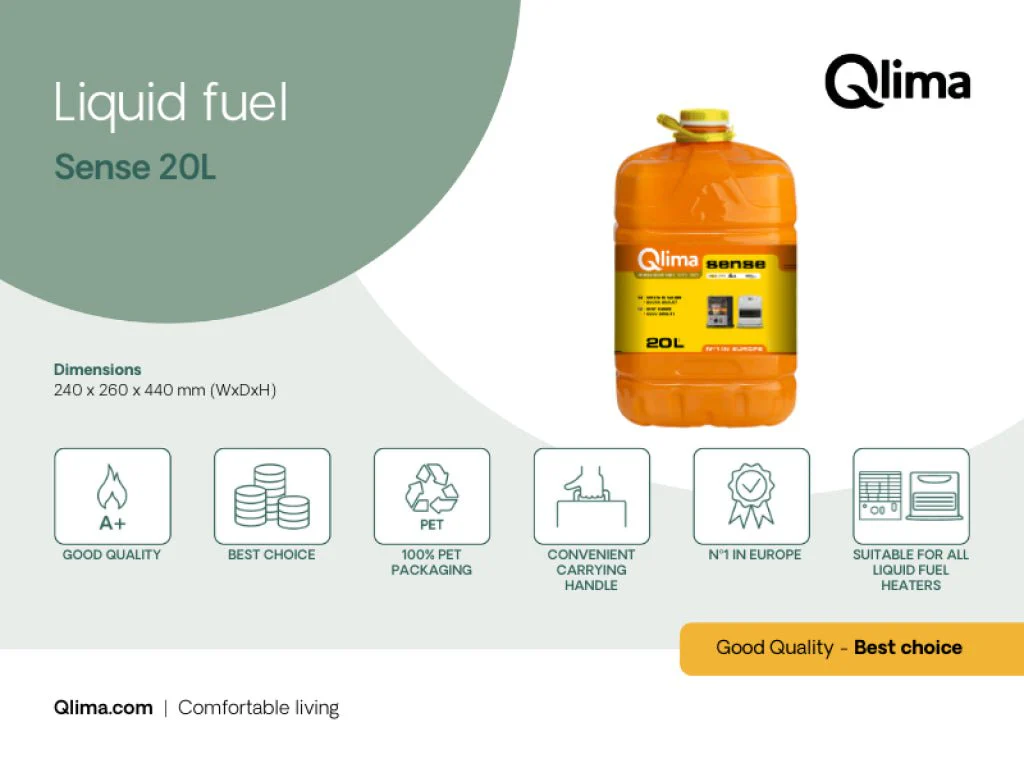 Combustibile Sense 20 lt Qlima - Image 4