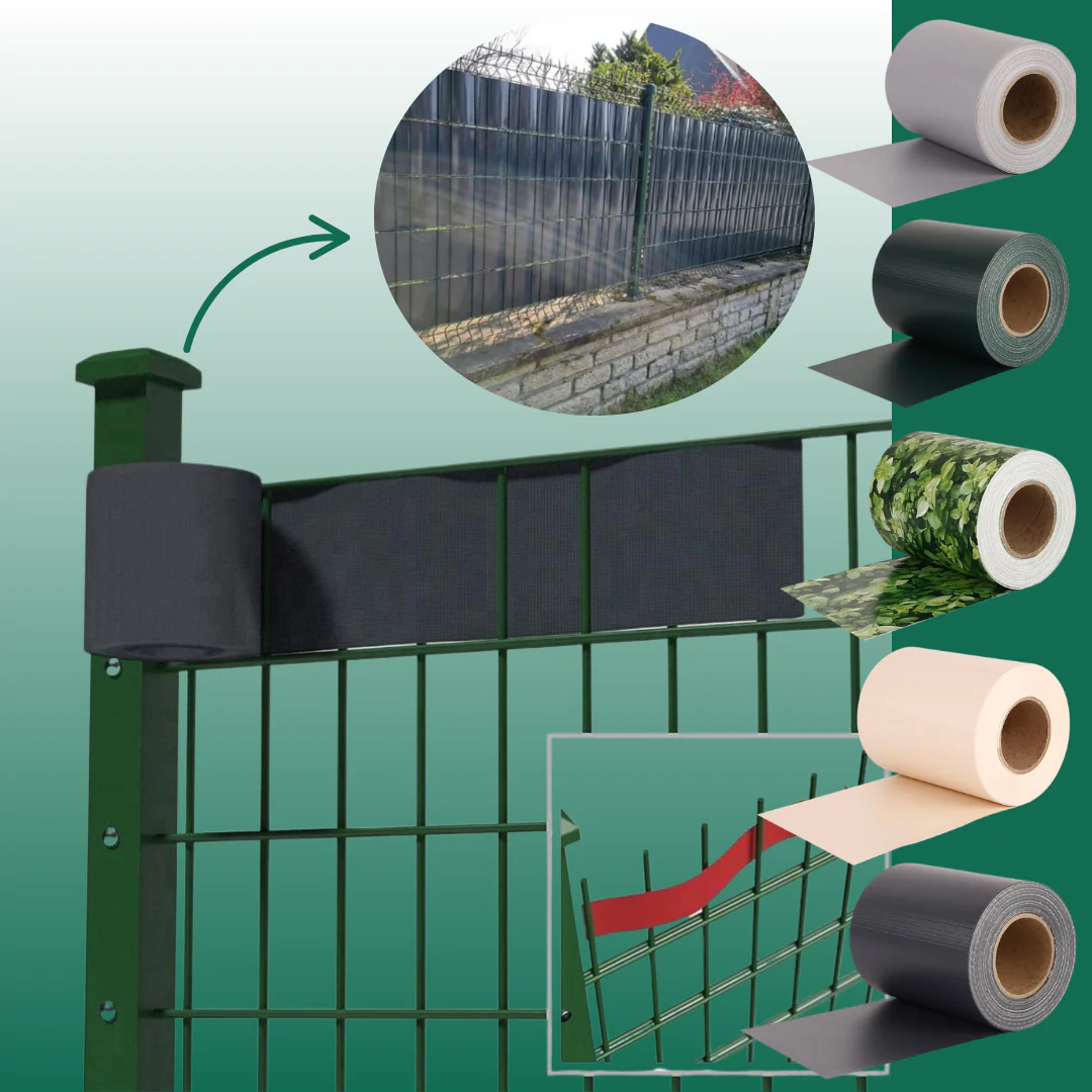 Frangivista in PVC per Balconi e Recinzioni con 20 Clip Incluse 19cm x 35 mt - Image 3