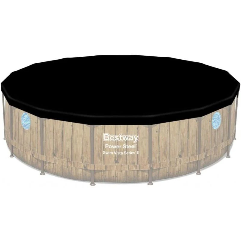 Piscina Bestway 56977 con oblò tonda effetto rattan 549x122 cm | Bestway - Image 7