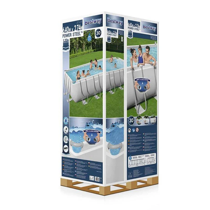 Piscina fuori terra 640x274x132cm Bestway 5612B - Image 7