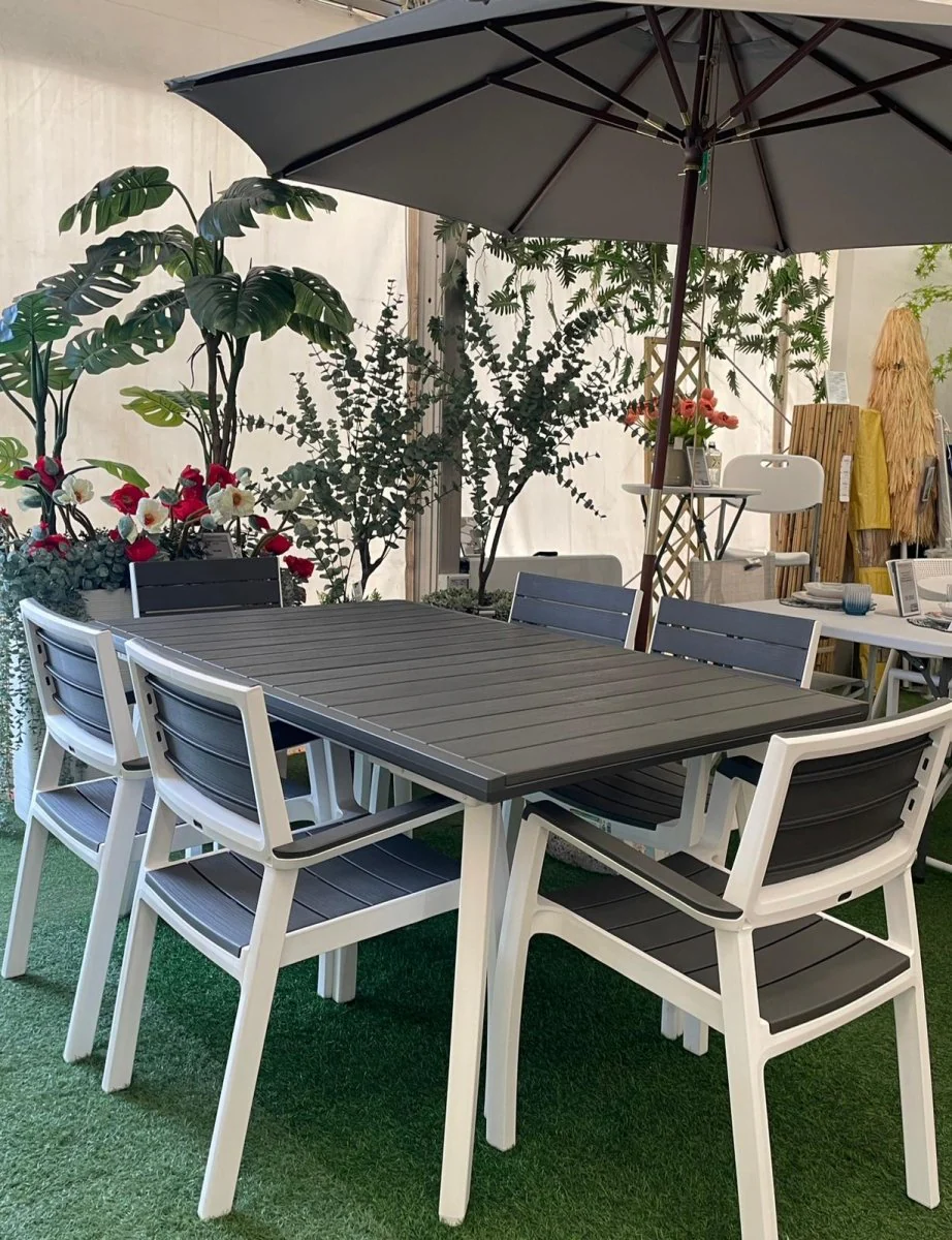 Poltrona da giardino grigio/bianco Harmony - Image 4