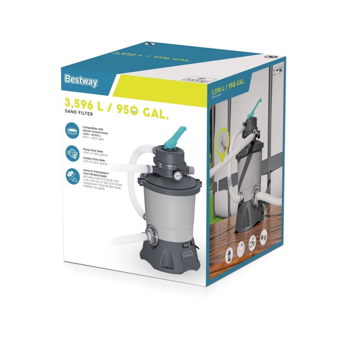Pompa filtro a sabbia bestway 2.006 l/h | Bestway - Image 7