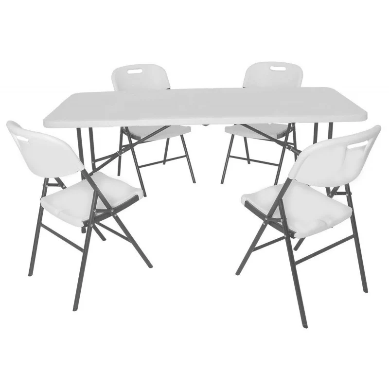 Set da Giardino Catering XONE – Tavolo e Sedie Pieghevoli Resistenti per Eventi e Outdoor - Image 5