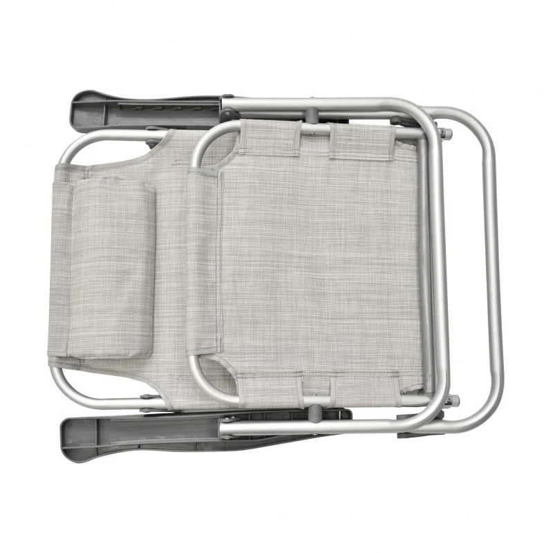 Spiaggina PRO Mare Grigia Pieghevole in Alluminio con Poggiatesta Xone - Image 13