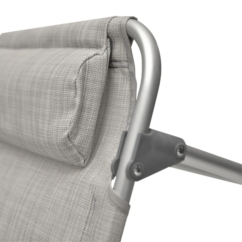 Spiaggina PRO Mare Grigia Pieghevole in Alluminio con Poggiatesta Xone - Image 14