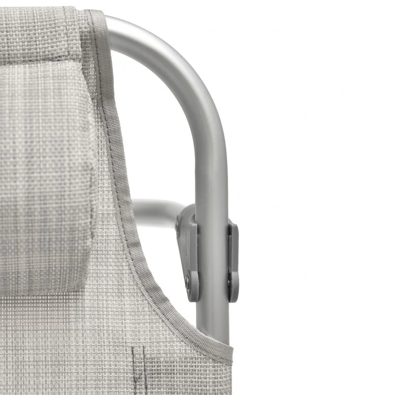 Spiaggina PRO Mare Grigia Pieghevole in Alluminio con Poggiatesta Xone - Image 15