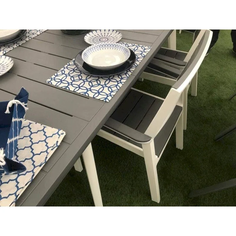 Tavolo allungabile grigio/bianco Harmony Keter - Image 5